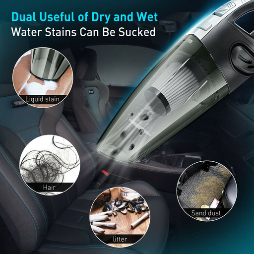 120W Handheld Car Vacuum Cleaner Wireless Wet and Dry Mini 6000Pa Rechargeable Super Suction Portable for Car Vacuum Cleaner