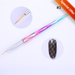 1 Pc Double Way Rhinestone Silicone Nail Brush Carving Emboss Hollow Pottery Pen UV Gel Shaping Silicone Brushes Nail Art Tool