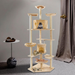 Ubesgoo 80" Cat Tree Condo Tower Sisal Rope Plush with Scratching Post - Morden Pet House Furniture