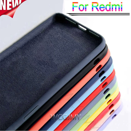 12 Colors Liquid Silicone Phone Case for Redmi Note 10S 10 Pro Max 9 9S 9T 8 8T 8A 9A 9C 9 Cover Shockproof