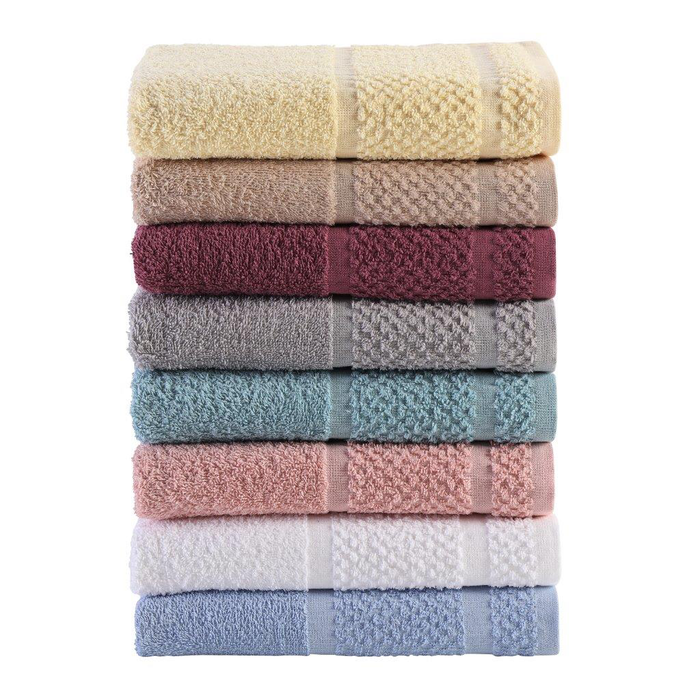 Mainstays Value 10-Piece Cotton Towel Set with Upgraded Softness & Durability, Blue Cameo