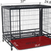 Polar Aurora Pet Dog Cage Heavy Duty Strong Metal Wire Crate 37"/46" Dog
