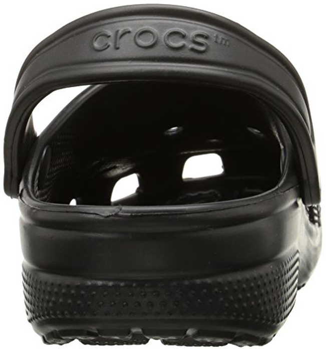Crocs Unisex Classic Clog, Black, 11 US Men/13 US Women