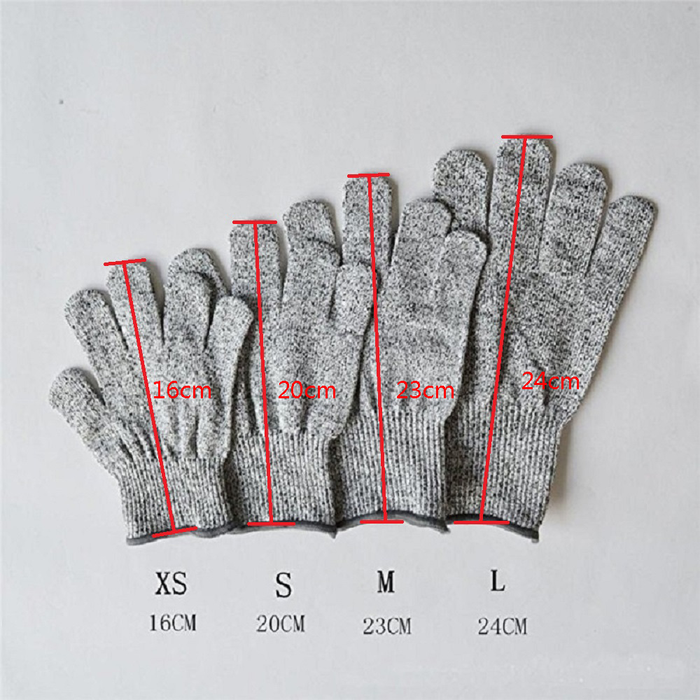 High-Strength Grade Level 5 Protection Safety anti Cut Gloves Kitchen Cut Resistant Gloves for Fish Meat Cutting Safety Gloves
