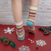 5 Pairs Merino Wool Socks for Women Thick Knit Warm Winter Cozy Boot Socks Gifts