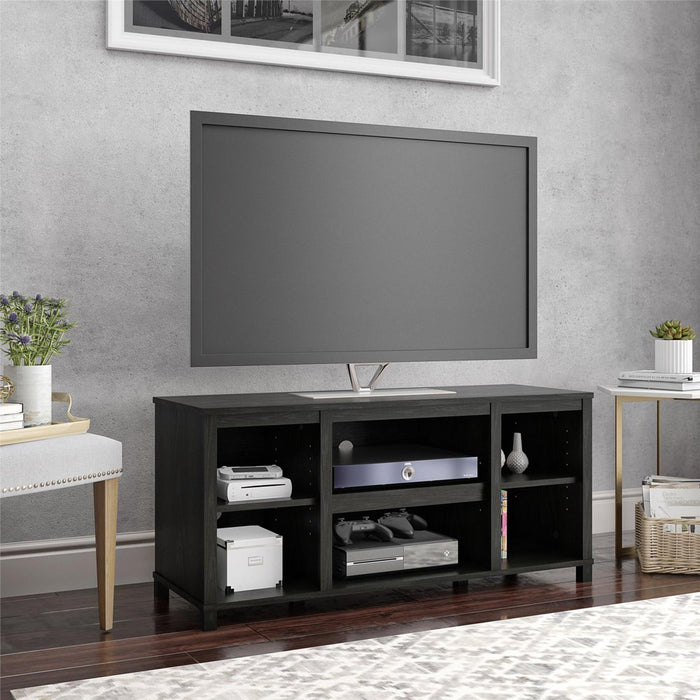 Mainstays Parsons Cubby TV Stand for TVs up to 50", True Black Oak