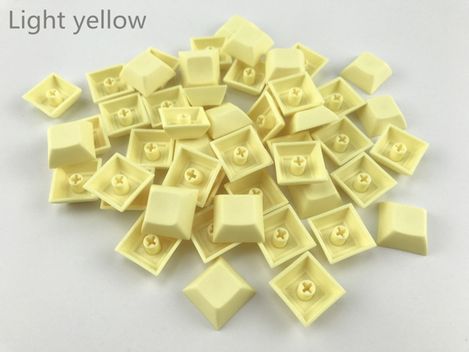 Cool Jazz Pbt Keycap Dsa 1U Mixded Color Green Yellow Blue White Transparent Keycaps for Gaming Mechanical Keyboard