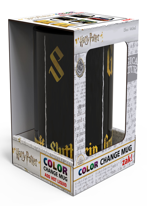 Zak Designs Harry Potter Color Change 15 Ounce Mug, Gryffindor, Hufflepuff, Ravenclaw, and Slytherin