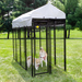 Kennel Master Black Welded Wire Dog Kennel, 8 ft. x 4 ft. x 6 ft