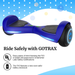 Fluxx FX3 Hoverboard with 6.2 Mph Max Speed, 176 Lbs Max Weight, 3.1 Miles Distance, Self Balancing Scooter with 6.5 Inch Wheels and LED Headlights Blue
