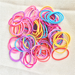 50Pcs/Lot Girl Mini Hair Band Fashion Candy Color Rubber Ties Ring Elastic Hair Rope Ponytail Holder for Kids Hair Accessories