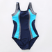 Riseado Sports One Piece Swimsuit 2022 Competition Swimwear Women Patchwork Swimming Suits for Women Racerback Bathing Suits XXL