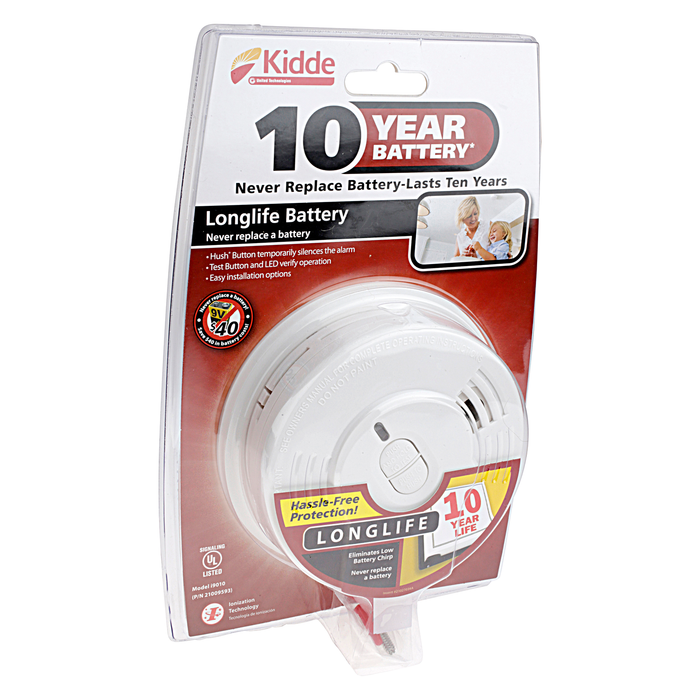 Kidde Sealed Lithium Battery Power Smoke Alarm - I9010 in White