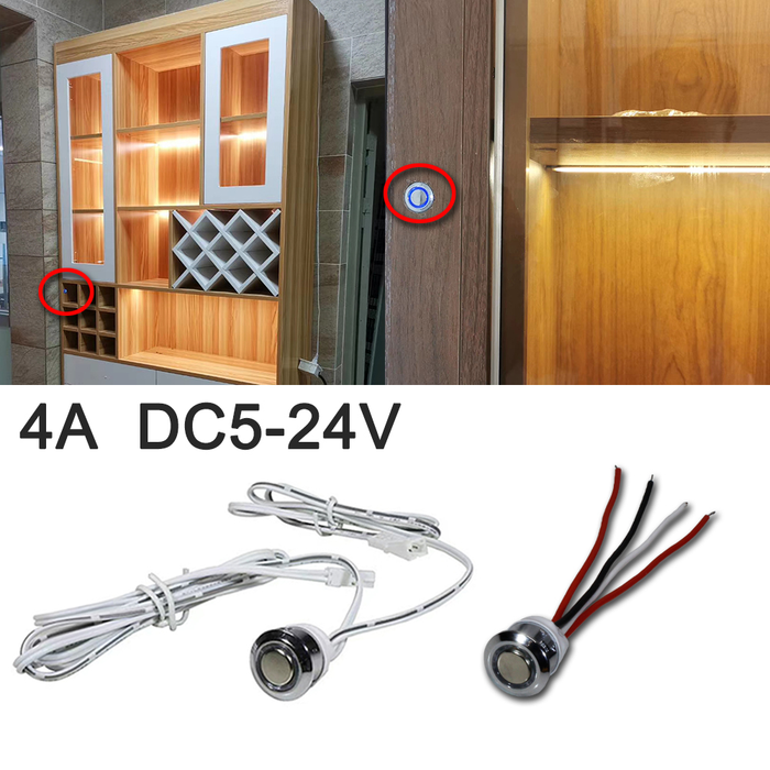 DC5V 12V 24V Touch Sensor Control Switch for LED Strip Light Lighting Wall Cabinet Lighting and Desk Lamp