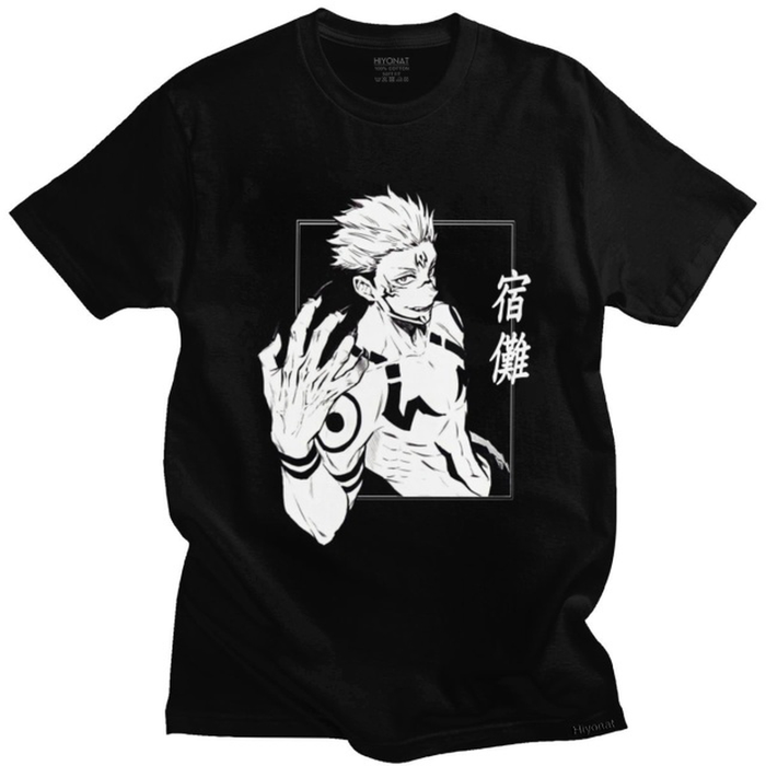 Kawaii Cool Anime Jujutsu Kaisen T Shirt Men Short Sleeve Manga Graphic Tshirt Cotton T-Shirt Ryomen Sukuna Tee Tops Clothing