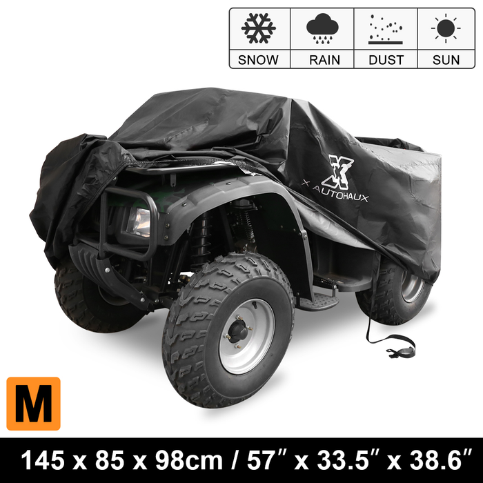 M Size Quad ATV Cover Weatherproof for Polaris Honda Yamaha Can-Am Suzuki