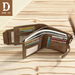 DIDE 2021 Men Wallets Vintage Large Capacity Casual Business Genuine Leather Wallet Male Short Clutch Bag for Gift Coin Purse