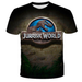 Boys &Amp; Girls Cartoon T-Shirts Kids Dinosaur Print T Shirt for Boys Children Summer Short Sleeve T-Shirt Jurassic Park Clothing