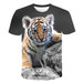 Oversized T-Shirt Anime Men Summer 2021 New 3D Cat /Tiger Print Cool Funny Tops T Shirt Men O Neck Short Sleeve Fashion Male