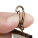 1PC Metal Key Holder Key Row Keyring Organnizer with 4-6 Snap Hook for Leather Craft Wallet Key Case Purse Bag Hardware