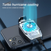 Universal Mini Mobile Phone Cooling Fan Radiator Turbo Hurricane Game Cooler Cell Phone Cool Heat Sink for Iphone/Samsung/Xiaomi