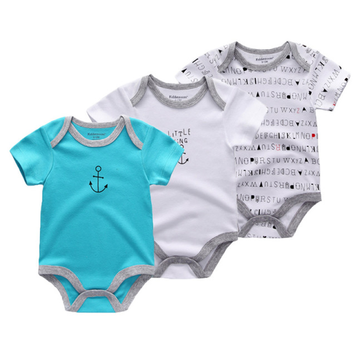 3Pcs/Lot Baby Boy Clothes Bodysuits Baby Girl Clothes Unicorn Girls Clothing Unisex 0-12M Baby Bodysuits Roupas De Bebe