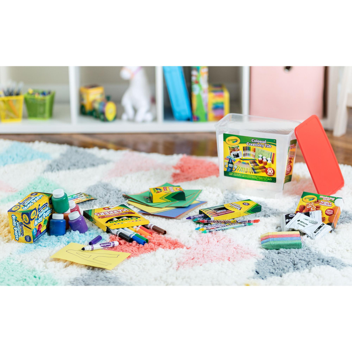 Crayola Colossal Creativity Tub, Art and Craft Supplies, Art Set Gift, 90 Pieces