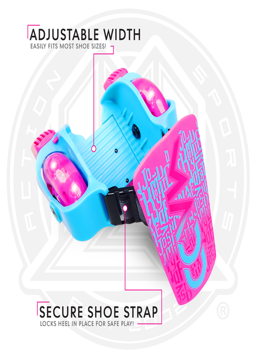 Madd Gear Light-Up Rollers - Pink/Teal