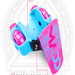 Madd Gear Light-Up Rollers - Pink/Teal