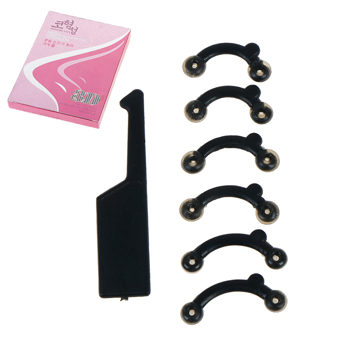 6Pcs/Set Beauty Nose Clip Corrector Massage Tool Nose up Lifting Shaping Clip Clipper Shaper Bridge Straightening No Pain 3 Size