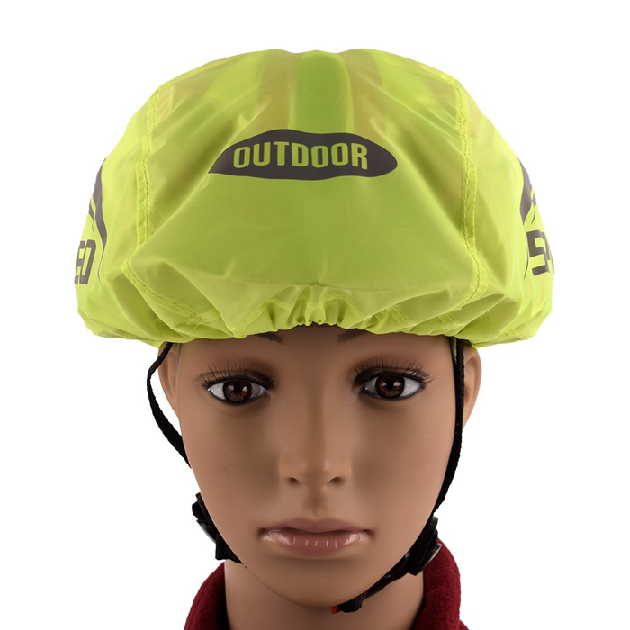 Universal Waterproof Bike Helmet Cover with Reflective Strip Cycling Bicycle Helmet Rain Cover Oxford Cloth Protection Cover