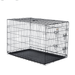 PETMAKER Pet Trex Double Door Folding Dog Crate - Portable Large 42-Inch Metal Wire Kennel