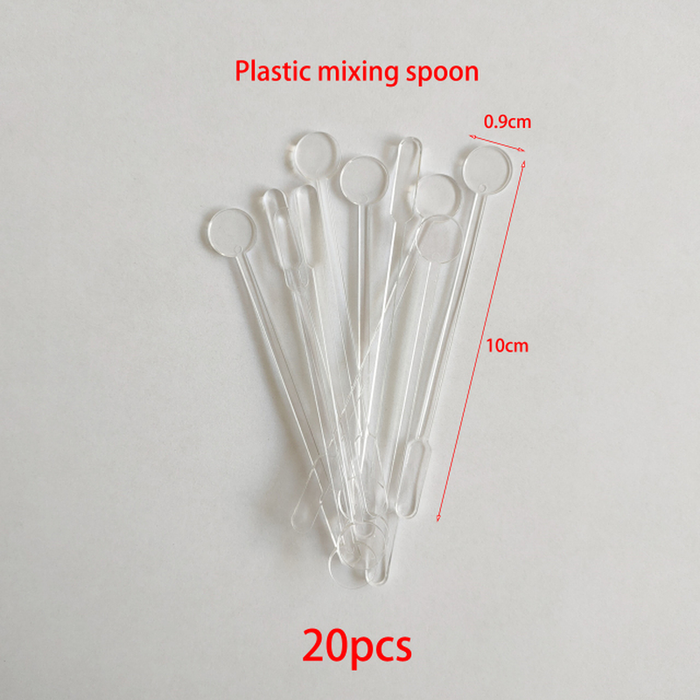 DIY Resin Mold Tool Plastic Disposable Cups Spoons Dispenser for DIY Epoxy Resin Mold Silicone Jewelry Accessories Making Tools