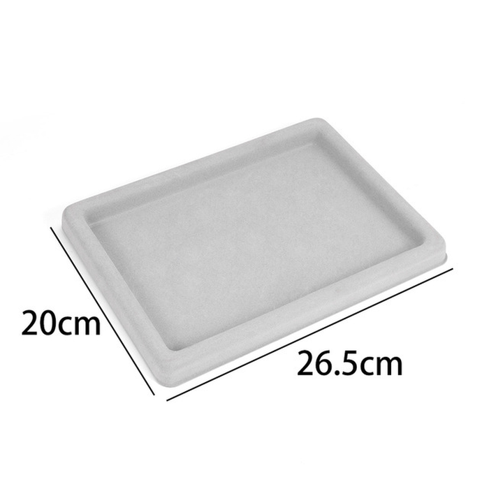 Gray Flocked Bead Board for DIY Bracelet Necklace Beading Jewelry Making Organizer Tray Design Craft Measuring Tool Accessories