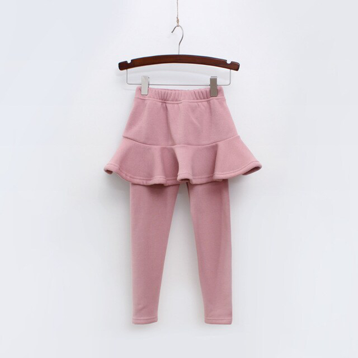 Pure Color Girls Pants Kids Leggings 2-10Y Children Clothing Autumn Cotton Leggings Warm Baby Girl Skirt-Pants High Quality