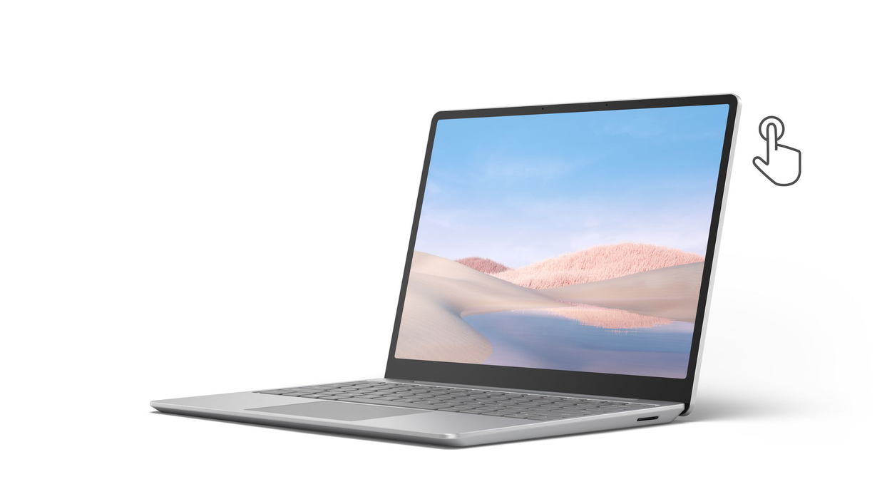 Microsoft Surface Laptop Go, 12.4" Touchscreen, Intel Core i5-1035G1, 8GB Memory, 128GB SSD, Ice Blue, THH-00024
