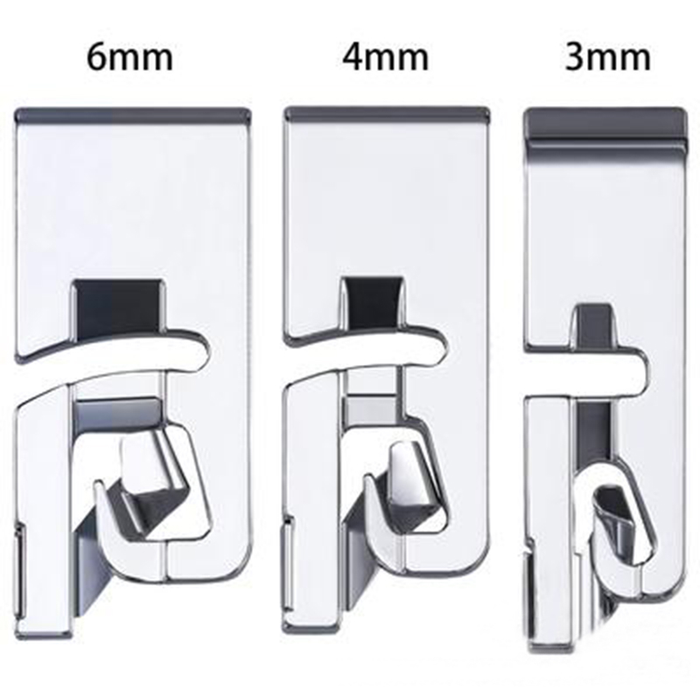 3Pcs Narrow Rolled Hem Sewing Machine Household Sewing Tools Presser Foot Set Sewing Accessories Embroidery Hoop