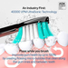 Black Series Ultra Whitening Toothbrush – ADA Accepted Rechargeable Toothbrush - 8 Brush Heads & Travel Case - Ultra Sonic Motor & Wireless Charging - 4 Modes