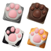 Personality Soft Feel ABS Silicone Kitty Paw Artisan Cat Paws Pad Mechanical Keyboard Keycaps for Cherry MX Switches