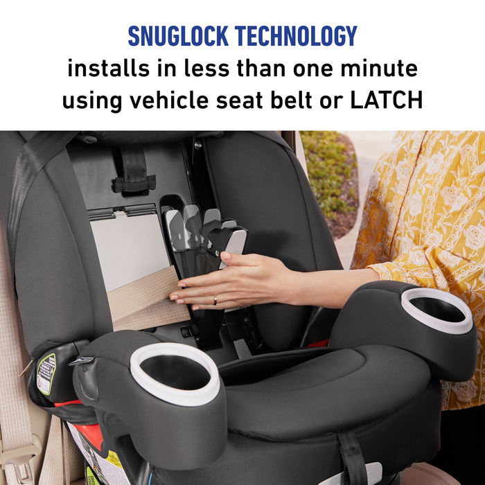 Graco 4Ever DLX SnugLock 4-in-1 Car Seat, 10 Years of Use with Easy Install, Tomlin