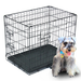 Zimtown 24" Dog Kennel Folding Steel Crate Pet Cage Animal Cage 2 Door Indoor Outdoor