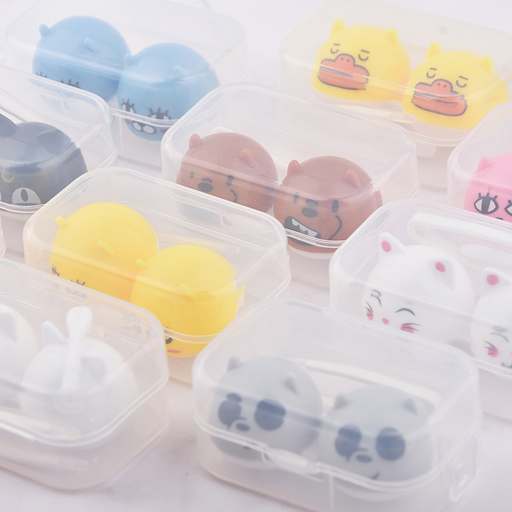 Arrival Candy Color Mini Contact Lens Case Travel Box Unisex Container Eyes Care Kit Holder Storage 