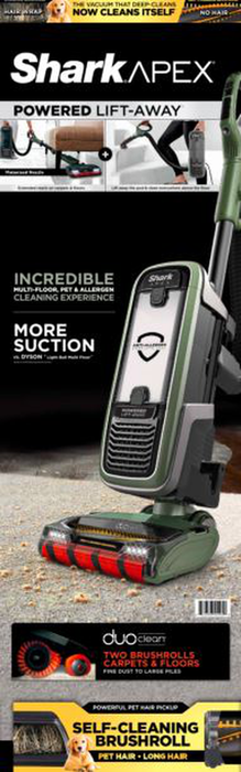Shark® APEX® Duoclean® with Self-Cleaning Brushroll Powered Lift-Away® Upright Vacuum, AZ1000