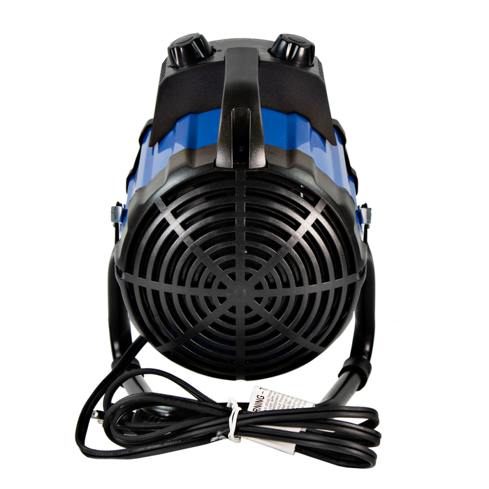 Comfort Zone PowerGear 1500-Watt Portable Ceramic Utility Heater with Pivoting Cradle Base, Blue