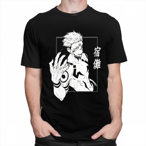 Kawaii Cool Anime Jujutsu Kaisen T Shirt Men Short Sleeve Manga Graphic Tshirt Cotton T-Shirt Ryomen Sukuna Tee Tops Clothing