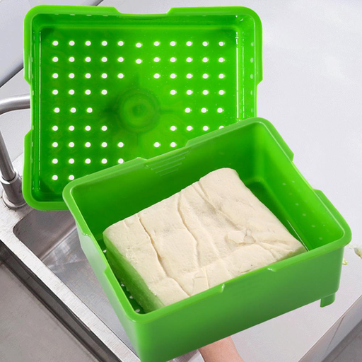 Tofu Press Tofu Drainer 3-Layer Tofu Press Built-In Drainage Water Removing Tool Dishwasher Safe Kitchen Cooking Tool Set