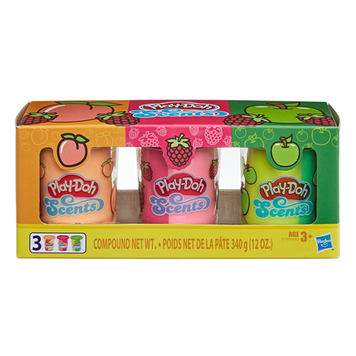 Play-Doh Scents 3-Pack of Fruit Scented Compound, 4-Ounce Cans, 12 Ounces Total