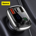 Baseus FM Transmitter Bluetooth 5.0 Handsfree Car Kit Audio MP3 Player with PPS QC3.0 QC4.0 5A Fast Charger Auto FM Modulator