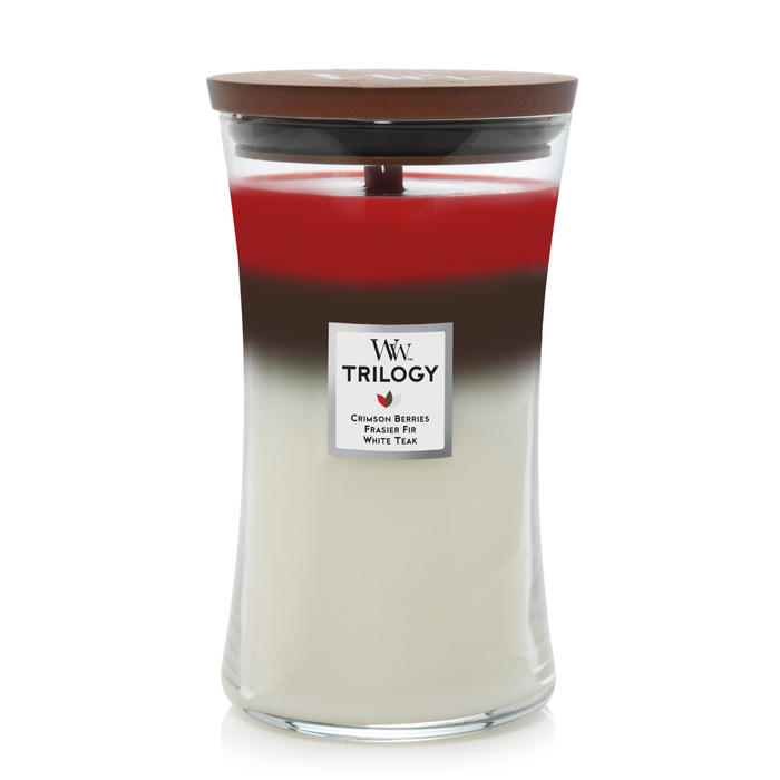 Woodwick Trilogy Winter Garland - Large Hourglass Candle