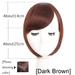 AILIADE Fake Blunt Air Bangs Hair Clip-In Extension Synthetic Fake Fringe Natural False Hairpiece for Women Clip in Bangs